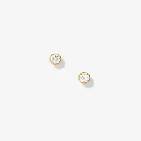 Lab Grown Diamond Stud Earrings in 10K Yellow Gold (0.50 ct tw)