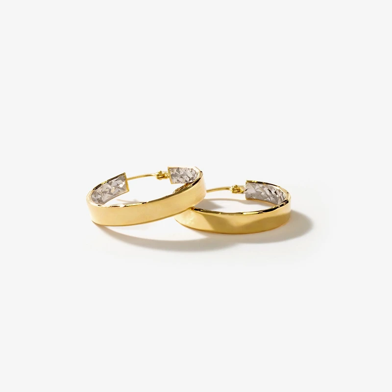 Hoop Earrings in 10K Yellow Gold