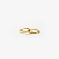 1x10mm Square Tube Flex Sleeper in 10K Yellow Gold