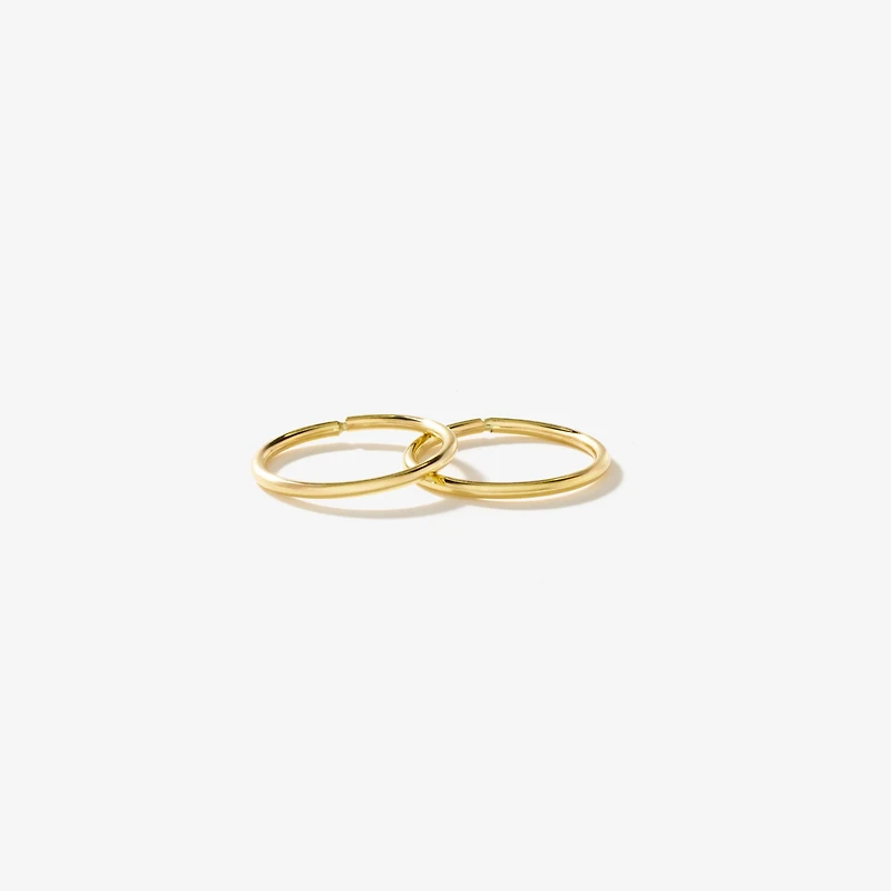 1.1x12mm Sleeper in 10K Yellow Gold