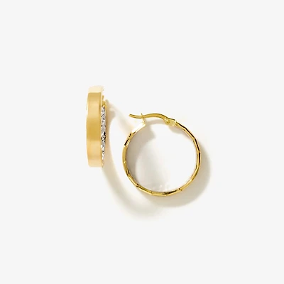 Hoop Earrings in 10K Yellow Gold