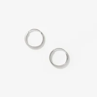 1x10mm Square Tube Flex Sleeper in 10K White Gold