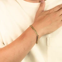 6mm Cuban Bracelet in 10K Italian Yellow Gold (8.5")
