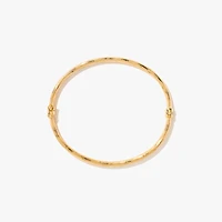 60mm Diamond Cut Bangle in 10K Yellow Gold