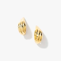 Drop Stud Earrings in 10K Yellow Gold