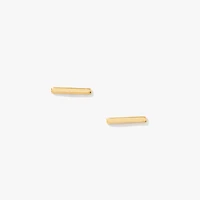 Bar stud Earrings in 10K Yellow Gold