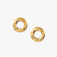Twist Wreath Stud Earrings in 10K Yellow Gold