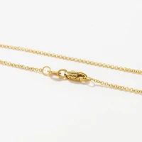 1.2mm Round Cable Chain in 14K Yellow Gold (18")