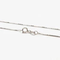 14K White Gold 0.60mm Box Chain (16")