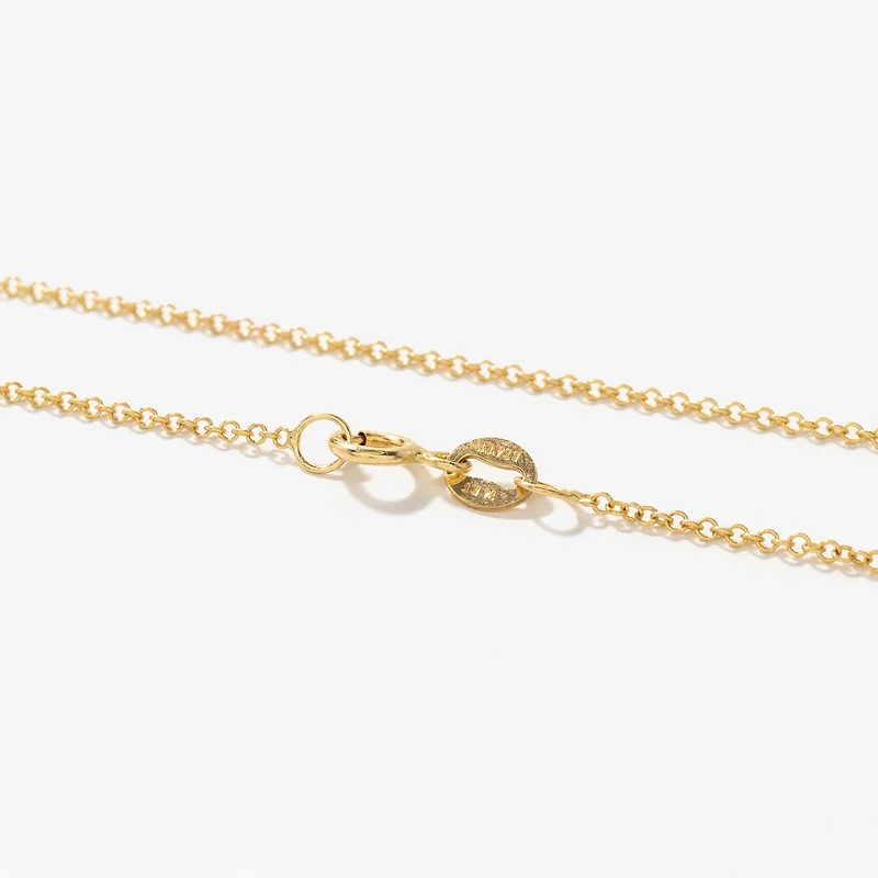 1.2mm Round Cable Chain in 14K Yellow Gold (20")