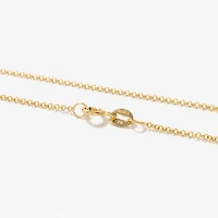 1.2mm Round Cable Chain in 14K Yellow Gold (20")