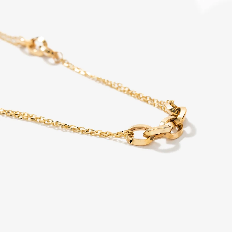 Oval Link Chain Necklace in 10K Yellow Gold