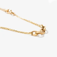 Oval Link Chain Necklace in 10K Yellow Gold