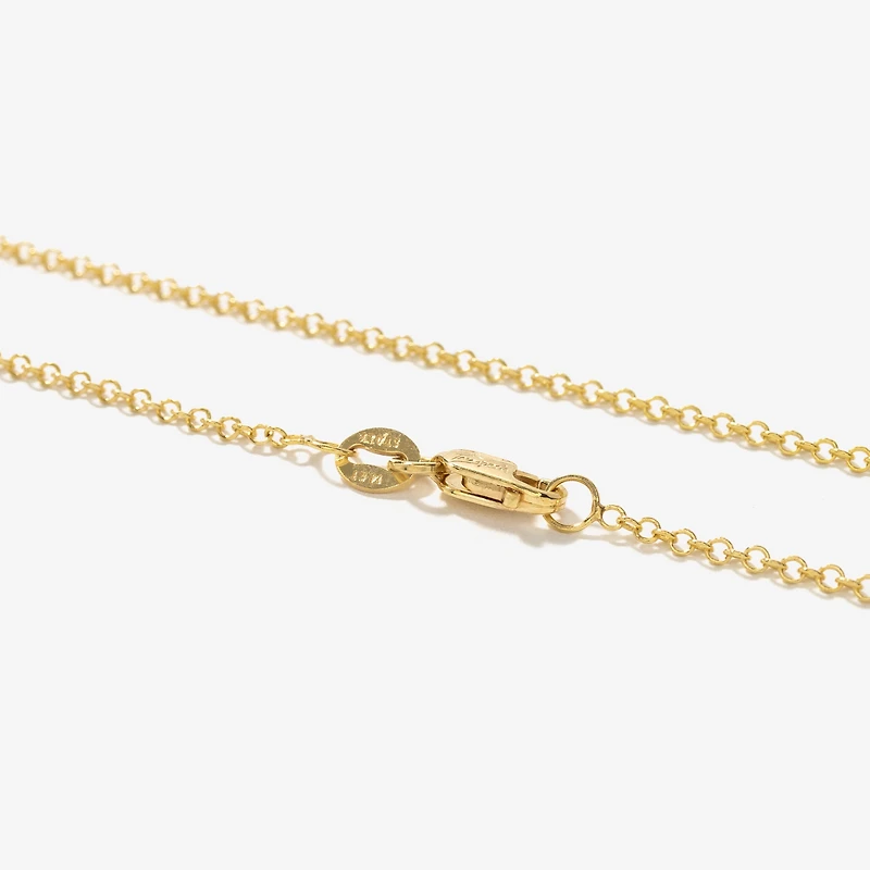 1.5mm Round Cable Chain in 14K Yellow Gold (18")