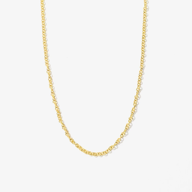 1.5mm Round Cable Chain in 14K Yellow Gold (18")