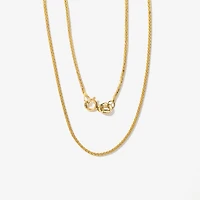 1mm Round Wheat Chain in 14K Yellow Gold (20")