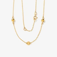 Disc Chain Necklace in 10K Yellow Gold
