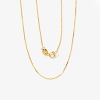 14K Yellow Gold 0.60mm Box Chain (16")
