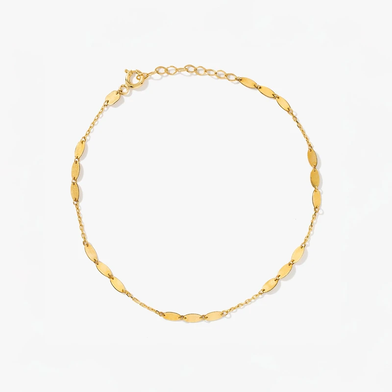 Oval Link Bracelet in 10K Yellow Gold