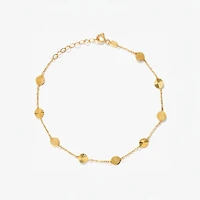 Disc Bracelet in 10K Yellow Gold