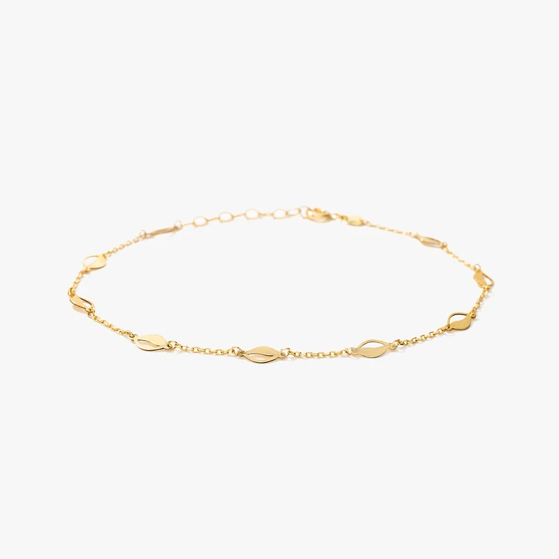 Sea Shell Bracelet in 10K Yellow Gold