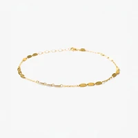 Oval Link Bracelet in 10K Yellow Gold