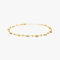 Flower Bracelet in 10K Yellow Gold