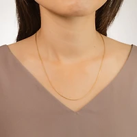 1.00mm 10K Yellow Gold Diamond Cut Wheat Chain (18")