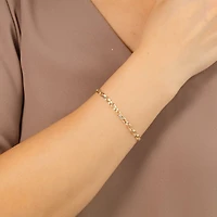 Oval Link Bracelet in 10K Yellow Gold