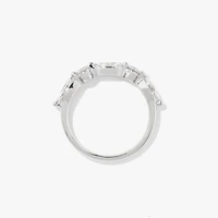 Five Stone Lab Grown Diamond Band 14K White Gold (1.00 ct tw)