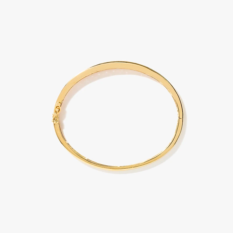 Lab Grown Diamond Bangle Bracelet In 14K Yellow Gold (3.00 ct tw)