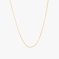 10K Yellow Gold 0.74mm Curb Chain (20")