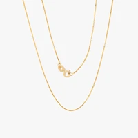 10K Yellow Gold 0.74mm Curb Chain (20")