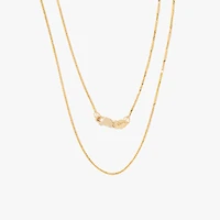 10K Yellow Gold Diamond Cut Square 0.7mm Wheat Chain (18")