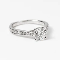 Diamond Engagement Ring 18K White Gold 1.16 ct tw)
