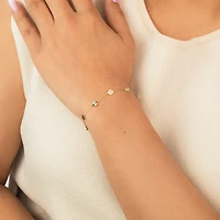 Disc Bracelet in 10K Yellow Gold