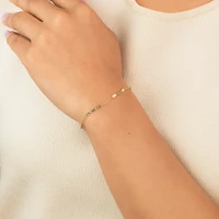 Oval Link Bracelet in 10K Yellow Gold