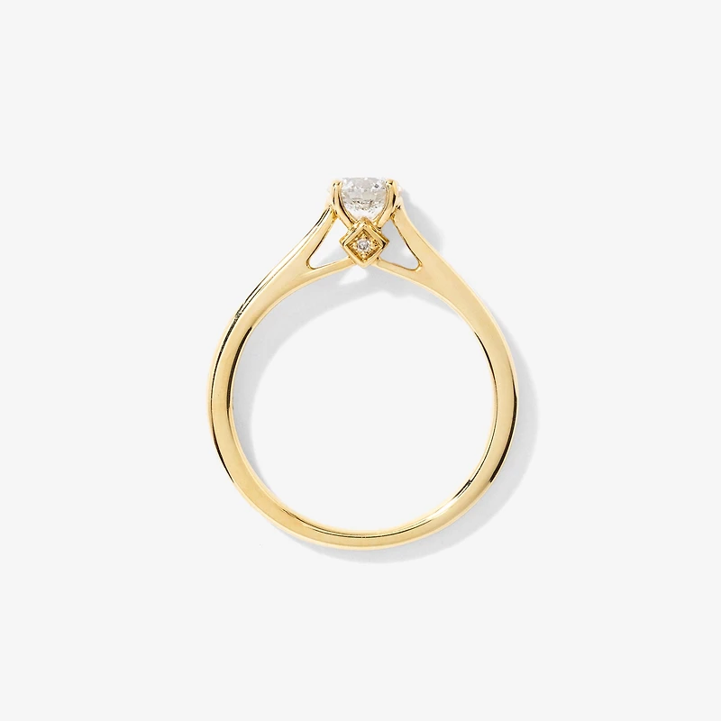 Diamond Engagement Ring 10K Yellow Gold (0.51 ct tw)