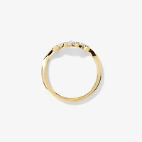 Diamond Cluster Ring 10K Yellow Gold (0.07 ct tw)
