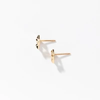Star Stud Earrings in 10K Yellow Gold