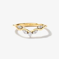 Diamond Cluster Ring 10K Yellow Gold (0.07 ct tw)