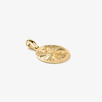 Eagle Medallion Charm Necklace in 10K Yellow Gold