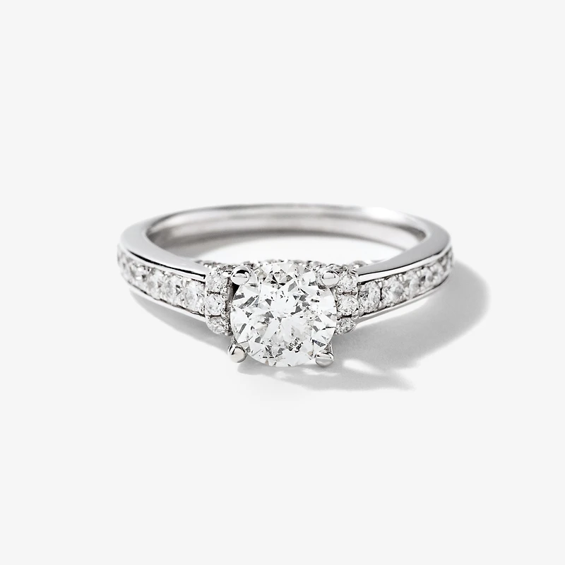 Diamond Engagement Ring 14K White Gold (1.32 ct tw)