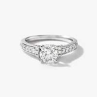 Diamond Engagement Ring 14K White Gold (1.32 ct tw)