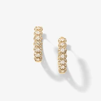 Diamond Hoop Earrings in 10K Yellow Gold (1.00 ct tw)