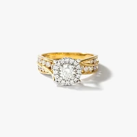Diamond Engagement Ring 10K yellow and White Gold (1.00 ct tw)