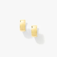 4.5mmx12.5mm Huggie Earrings in 10K Yellow Gold