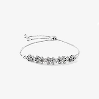 Diamond Petal Bolo Bracelet in 10K White Gold (0.50 ct tw)
