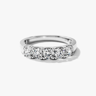 Lab Grown Diamond Anniversary Band 14K White Gold (1.00 ct tw)