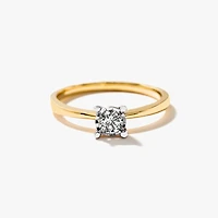 10K Yellow Gold Diamond Promise Ring (0.20 ct tw)
